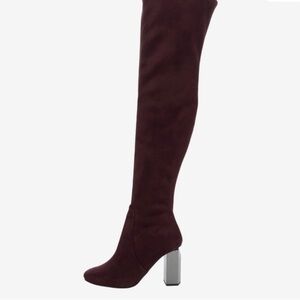 Michael Kors Deep Burgundy Over-the-Knee Boots